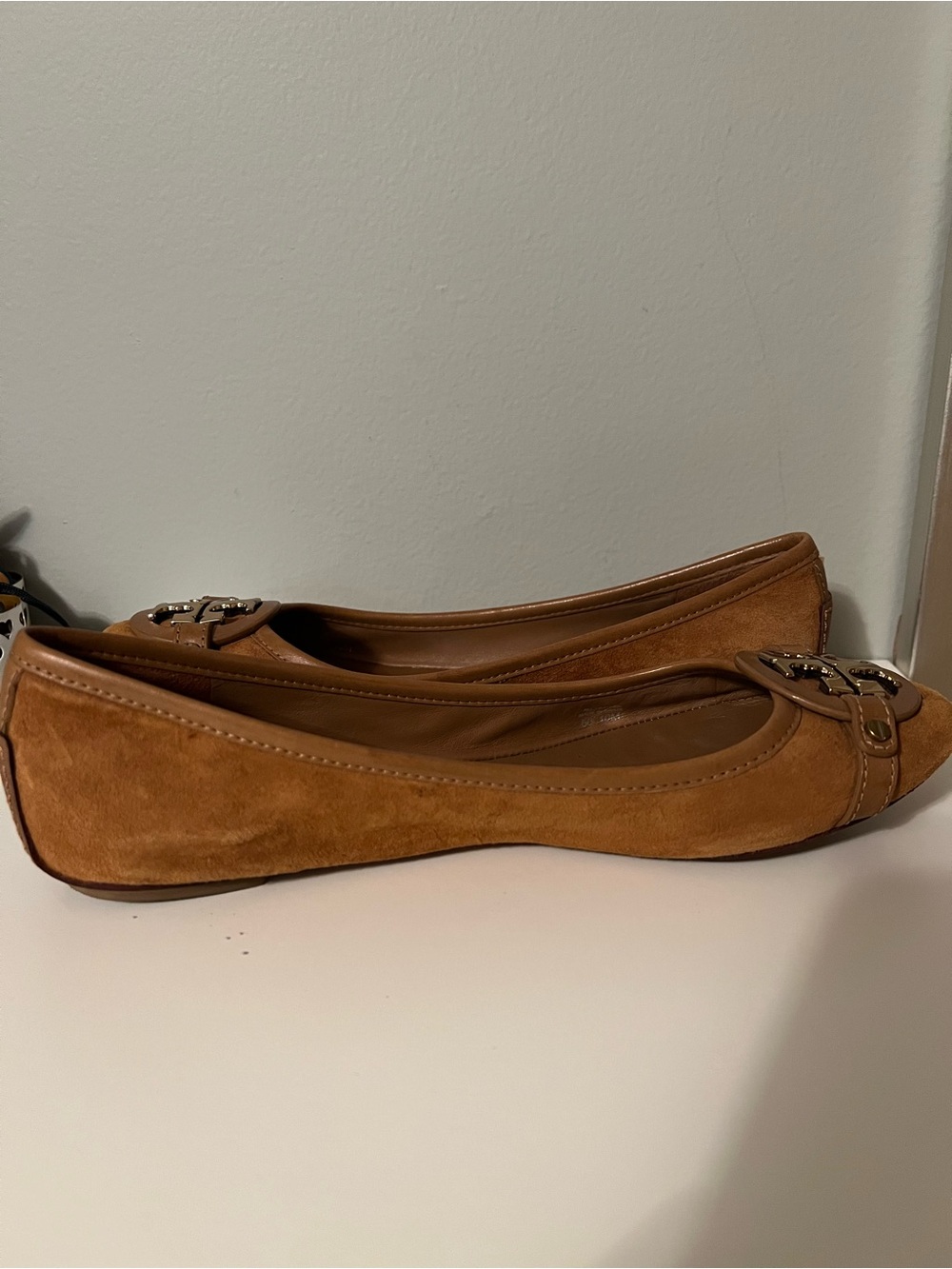 Tory Burch Suede Ballet Flats-Size 10 - Picture 7 of 10